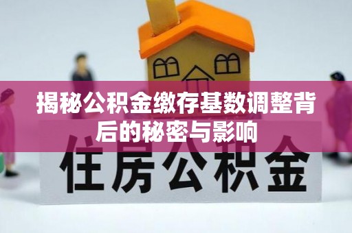 丘北揭秘公积金缴存基数调整背后的秘密与影响