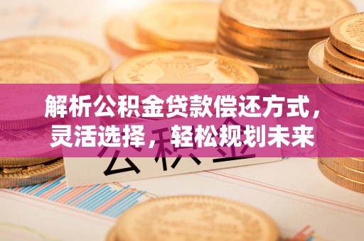 丘北解析公积金贷款偿还方式，灵活选择，轻松规划未来